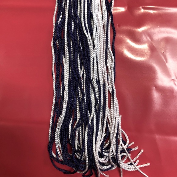 Blue and white tassel with rhinestone studded 09 - Picture 4 of 4